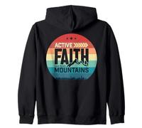 Active Faith Can Move Mountains Christian Men Women Kids Sweat à Capuche