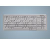 Active Key AK-7000 Tastiera USB Industriale Tedesca Meccanismo a Forbici Bianca
