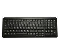 Active Key AK-7000 Tastiera USB QWERTZ Tedesco per Casa e Ufficio Nero