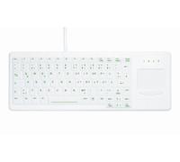 Active Key AK-C4400 Tastiera Mini Membrana Bianca Retroilluminata IP68 per Uso Medico