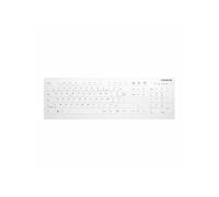 Active Key AK-C8112 - Clavier - désinfection par essuyage, profilé plat, IP68 - sans fil - 2.4 GHz - AZERTY - Français - blanc
