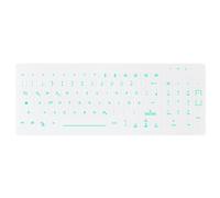 Active Key AK-CB7012F-U1-W - Clavier - entièrement scellé - rétroéclairé - montable sur rack - USB - QWERTZ - Allemand - blanc