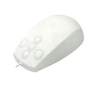 Active Key Medical medium - Souris - optique - 5 boutons - filaire - USB - blanc