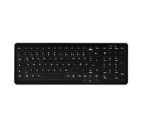 Active Key MedicalKey AK-C7000 - Clavier - compact, hygiénique, désinfection par essuyage - sans fil - 2.4 GHz - QWERTZ - Allemand - noir