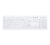 CHERRY AK-C8100F-FUS-W/FR clavier Médical RF sans fil AZERTY Français Blanc