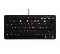Active Key USB Hygiene-Tastatur German, QWERTZ, Windows Black Silicone Embran, f. Wisch