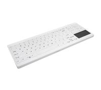 Clavier sans fil AK-C7412F-GUS-W/SP Blanc Espagnol Qwerty