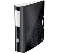 Active Lever Arch File A4,Rounded Spine 82 Mm,Elastic Fit,Polyfoam,Light Polyfoam,Wow,Black,11060095