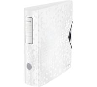 Active Lever Arch File A4,Rounded Spine 82 Mm,Elastic Fit,Polyfoam Light,Wow,White,11060001