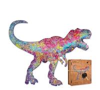 Active Puzzles Puzzle en Bois pour Enfants Dinosaure avec des pièces de Formes différentes 33 x 26 cm 112 pièces