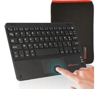 Active Strike Pro Wireless Bluetooth AZERTY Keyboard with Built-in Touchpad for Samsung Tab A9/A9+ Plus, Tab A8 10.5 2021, A7 Lite Tablet, Tab A 10.1 Tab S9/S8/S7/FE/Ultra/Plus + Case