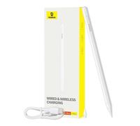 Baseus Stylet actif Smooth Writing Series avec recharge sans fil et câblée Blanc