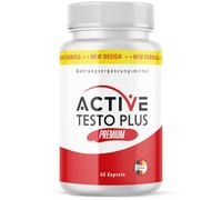 Active Testo Plus Premium Gélules | À base de L-arginine, de L-citrulline et de maca | Facile à utiliser | Contenu 60 gélules