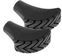 Active Touch Paire de coussinets de rechange en caoutchouc pour bâtons de marche nordique - Asphalt - Premium Adventuridge by Active Touch
