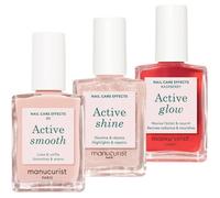 Active Trio Active Smooth00,Active Shine,Active Glow Raspberry,Trio Active Vernis à Ongles Soin Renforcement Ongles Vernis