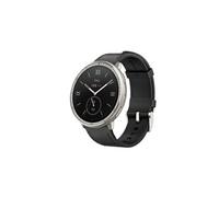 Active2 NFC round Black leather+red strap