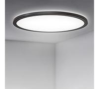 activeallbrite LED top Light flat ultra thin top Light, 18w 2200lm 4000k Neutral Weld Ø29cmx2.5cm, ip44 Waterproof, perfect Bath Light for Bath/Living/Children's room/Bedroom/basement/Hall/balcon