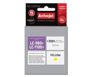 Activejet AB-1100YNX (remplacement Brother LC1100Y/980Y ; Supreme ; 19,5 ml ; jaune)