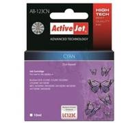ActiveJet AB-123CN - 10 ml - cyan - compatible - cartouche d'encre (alternative pour : Brother LC123C) - pour Brother DCP-J132W, DCP-J172W,