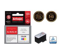 ActiveJet AC-41 - 18 ml - haute capacité - couleur (cyan, magenta, jaune) - compatible - cartouche d'encre (alternative pour : Canon CL-41, Canon CL-51) - pour Canon PIXMA iP1800, iP1900, iP2600, MP14