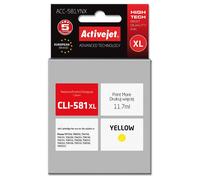 Activejet ACC-581YNX (remplacement de CLI-581Y XL ; Supreme ; 11,70 ml ; jaune)