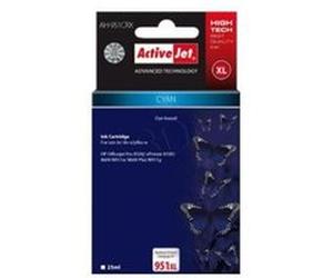 ActiveJet AH-951CRX Premium - 25 ml - cyan - compatible - cartouche d'encre (alternative pour : HP 951XL) - pour HP Officejet Pro 251dw, 276dw, 8100, 8600, 8610, 8620, 8630 G