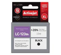 Activejet Encre AB-123BN (remplacement de Brother LC123BK/121BK ; Supreme ; 15 ml ; noir)