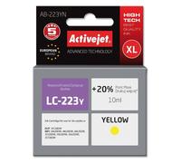 Activejet Encre AB-223YN (remplacement Brother LC223Y ; Suprême ; 10 ml ; jaune)