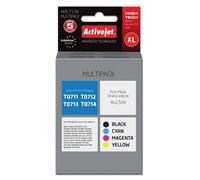 Activejet Encre AEB-715N (remplacement Epson T0715 ; Suprême ; 4 x 15 ml ; noir, rouge, bleu, jaune)