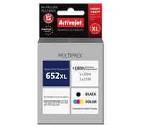 Activejet Encre AH-M652RX (remplacement HP 652 F6V25AE/F6V24AE; Premium; 1 x 20 ml, 1 x 21 ml; noir, couleur)