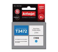 Activejet Ink AE-34CNX (pour imprimantes Epson, remplacement T3472 supreme 14ml cyan) - AE-34CNX