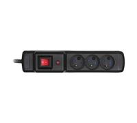 activejet multiprise combo iec 3g 1.5 m 3 prises electriques avec changer