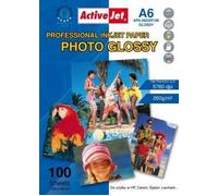 Activejet Papier Brillant Ap6-260gr100 (A6 100 Pcs.)