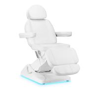 ACTIVESHOP Chaise longue cosmétique électrique Sillon Luxury 3 moteurs Blanc