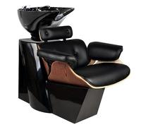 ACTIVESHOP Gabbiano Florence Fauteuil de coiffeur Noyer noir