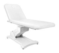 Activeshop Table de massage électrique 808 avec 2 moteurs - Blanc - Charge maximale : 200 kg - En cuir synthétique de qualité supérieure