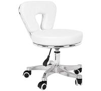 Activeshop Tabouret cosmétique pour pédicure 9266 blanc