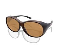 ActiveSol Lunettes de soleil à enfiler Mega | Grandes lunettes à enfiler pour porteurs de lunettes | polarisées