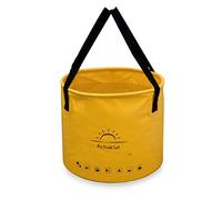 ActiveSol Seau Pliable 20 L, Format Bas - Bassine Robuste en Tarpaulin - Peu encombrante, résistante et Stable - idéale pour Camping, pêche, Jardin et Voiture