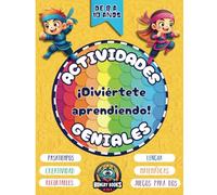 Actividades Geniales ¡Diviértete Aprendiendo! para Niños de 8 a 10 años: Con Pasatiempos, Ejercicios de Lengua, Matemáticas, Creatividad, Recortables y Juegos para Dos