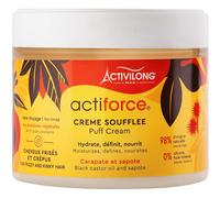 Activilong Actiforce Puff Cream - Crème Brushing Infusée à l'Huile de Ricin Noir et à la Sapote - Texture Riche et Crémeuse pour des Cheveux Plus