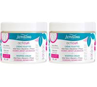 ACTIVILONG - Crème Fouettée Acticurl - Sans Rinçage - Cheveux Bouclés - Définit Les Boucles Et Nourrit - 98% D'Ingrédients Naturels - Made In France - 300ml (Lot de 2)
