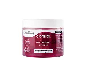 ACTIVILONG - Gel Coiffant Fixation Extra-Forte - Tenue Longue Durée -Enrichi En Figue De Barbarie Et Extrait D’Hibiscus - Non Gras - Sans Alcool - Made In France - 300ml