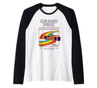 Activision Grand Prix Rainbow Logo Vintage 80's Video Game Manche Raglan