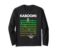 Activision Kaboom! Bomb Scene Vintage Video Game Manche Longue