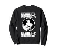 Activisme de Protestation «Revuelta» Upside-Down Globe Politics Sweatshirt