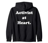 Activist At Heart Bold Statement Design Sweat à Capuche