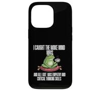 Activiste de Justice Sociale Woke Frog No Kings Coque pour iPhone 13 Pro