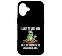 Activiste de Justice Sociale Woke Frog No Kings Coque pour iPhone 16
