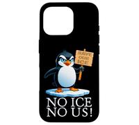 Activiste drôle du réchauffement climatique pingouin Coque pour iPhone 16 Pro